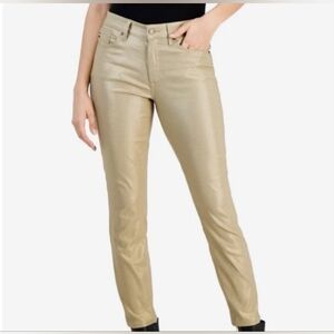 Calvin Klein Coated Gold Women's Jeans